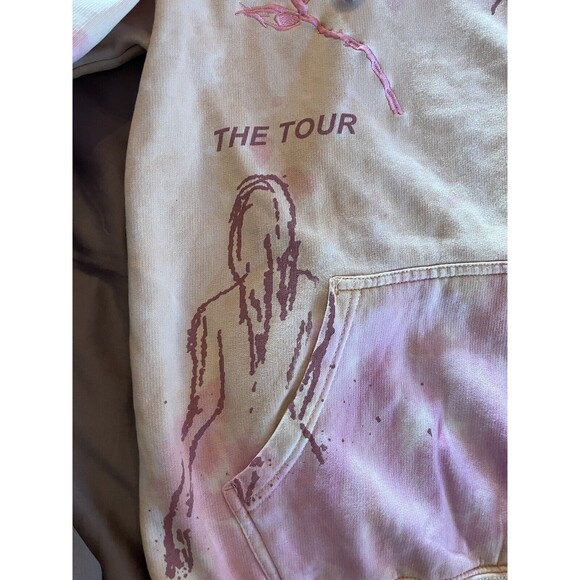 Shawn Mendes The Tour Concert Sketch II Tye Die Hoodie Size Medium Very Soft - Picture 6 of 13